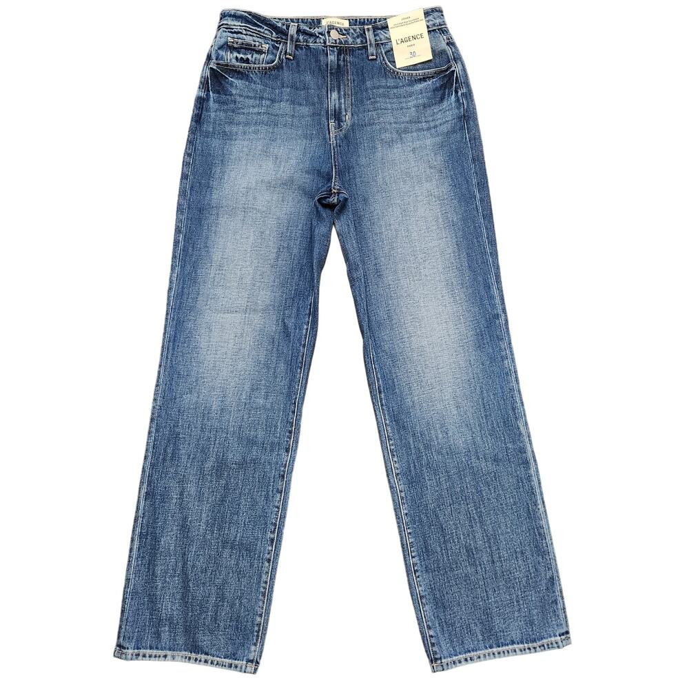 NWT L'Agence Jones Ultra High Rise Stovepipe Jeans Size 30